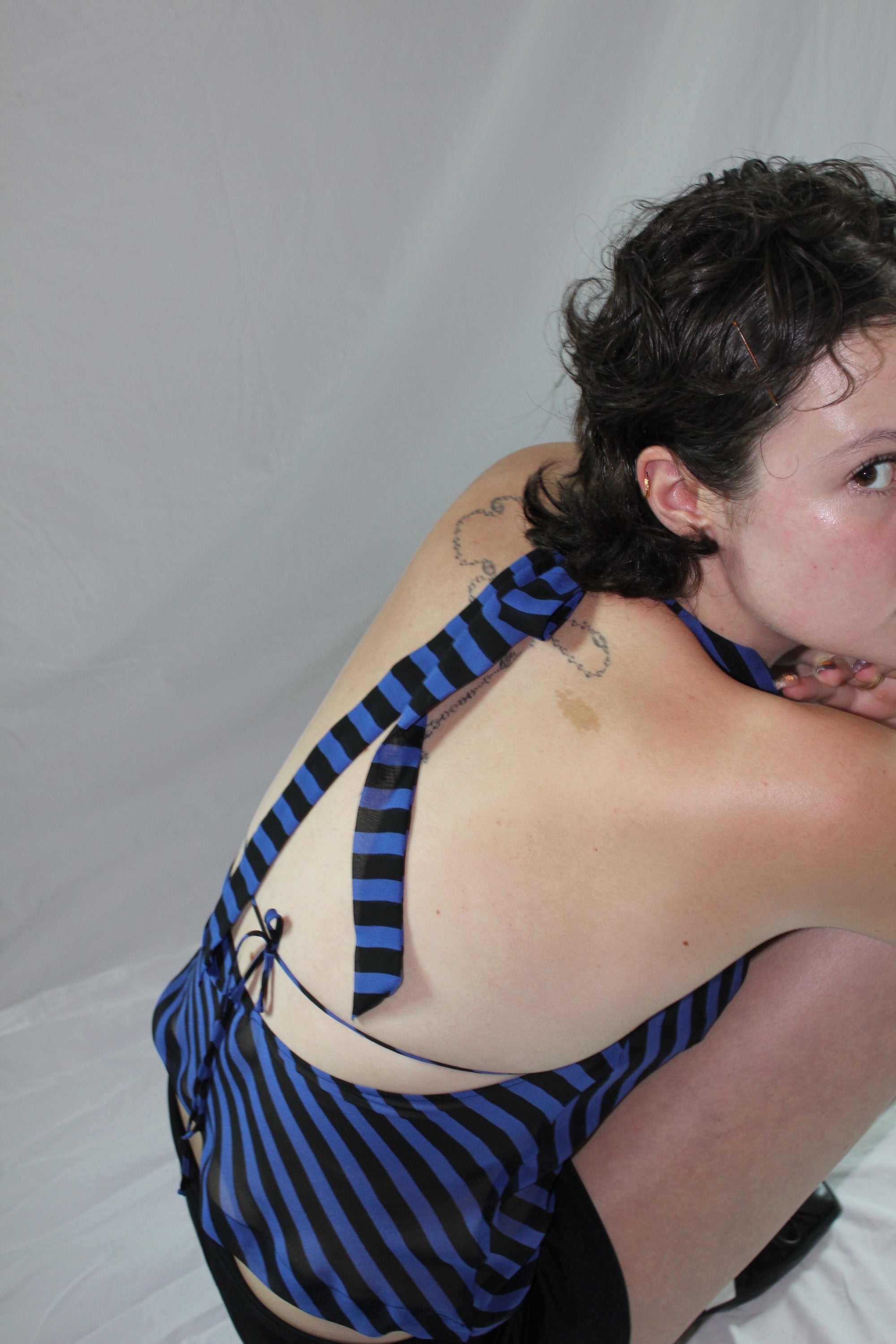 Angie top- Navy image 2