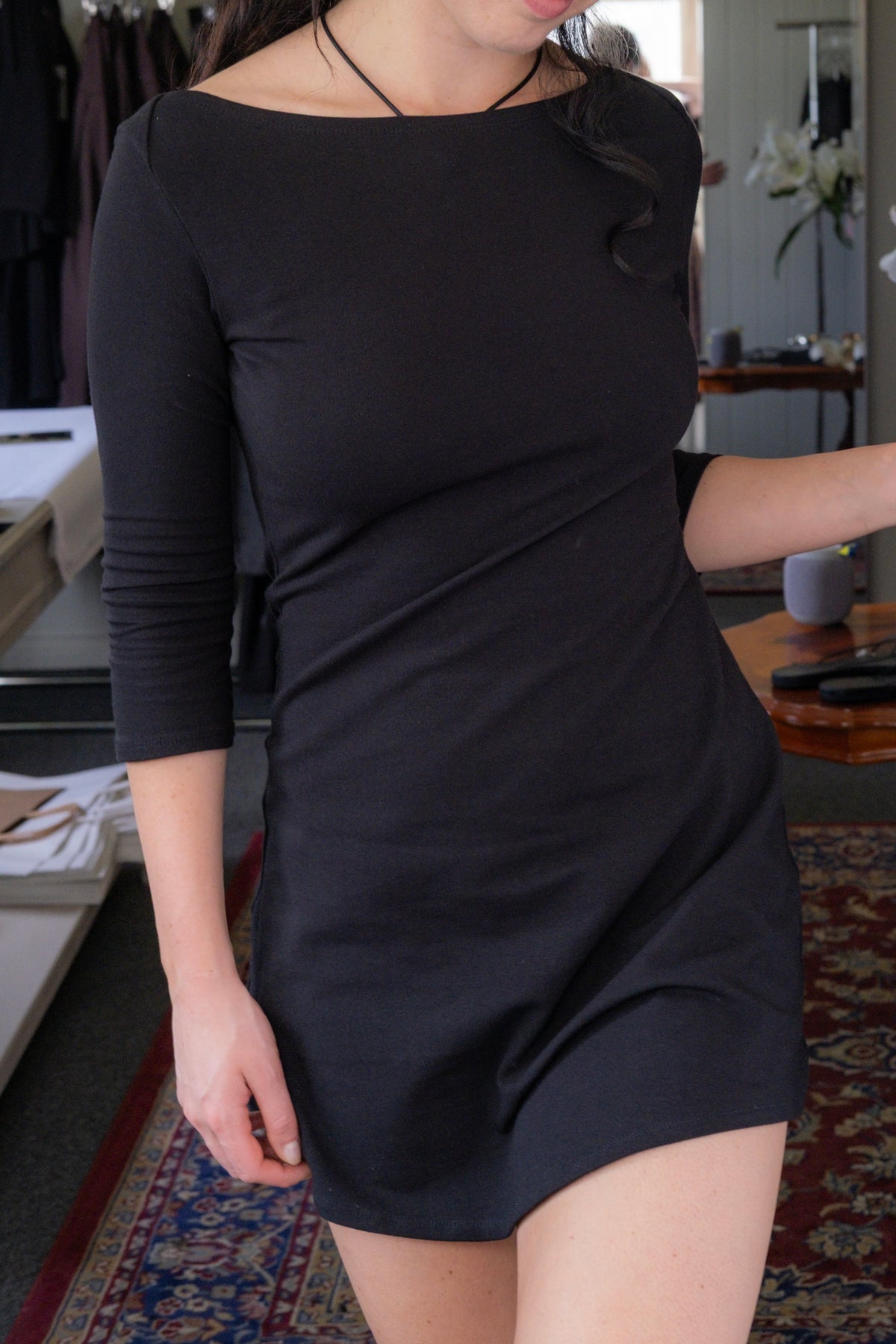 Frenchie Mini Dress- Black