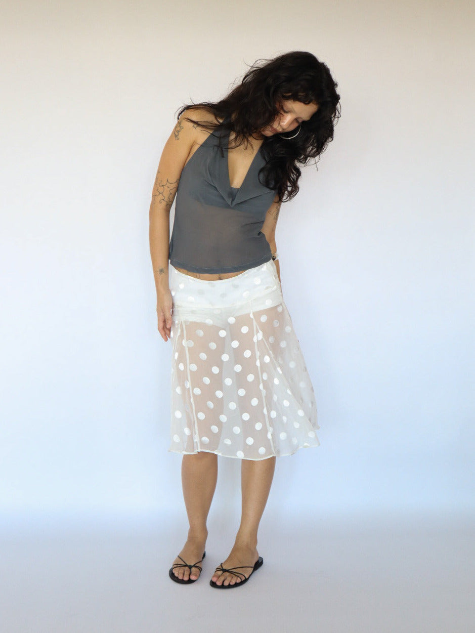 Sooki Skirt- Silk Polka