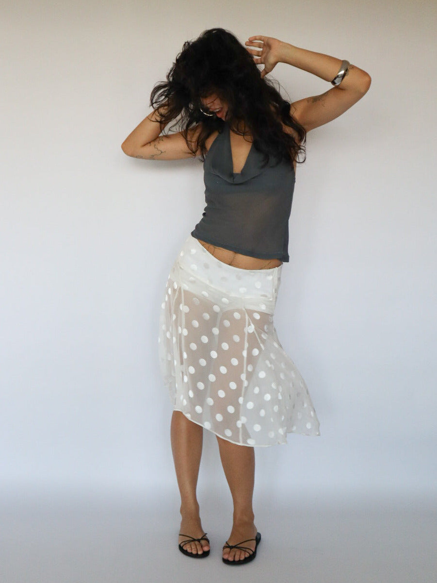 Sooki Skirt- Silk Polka