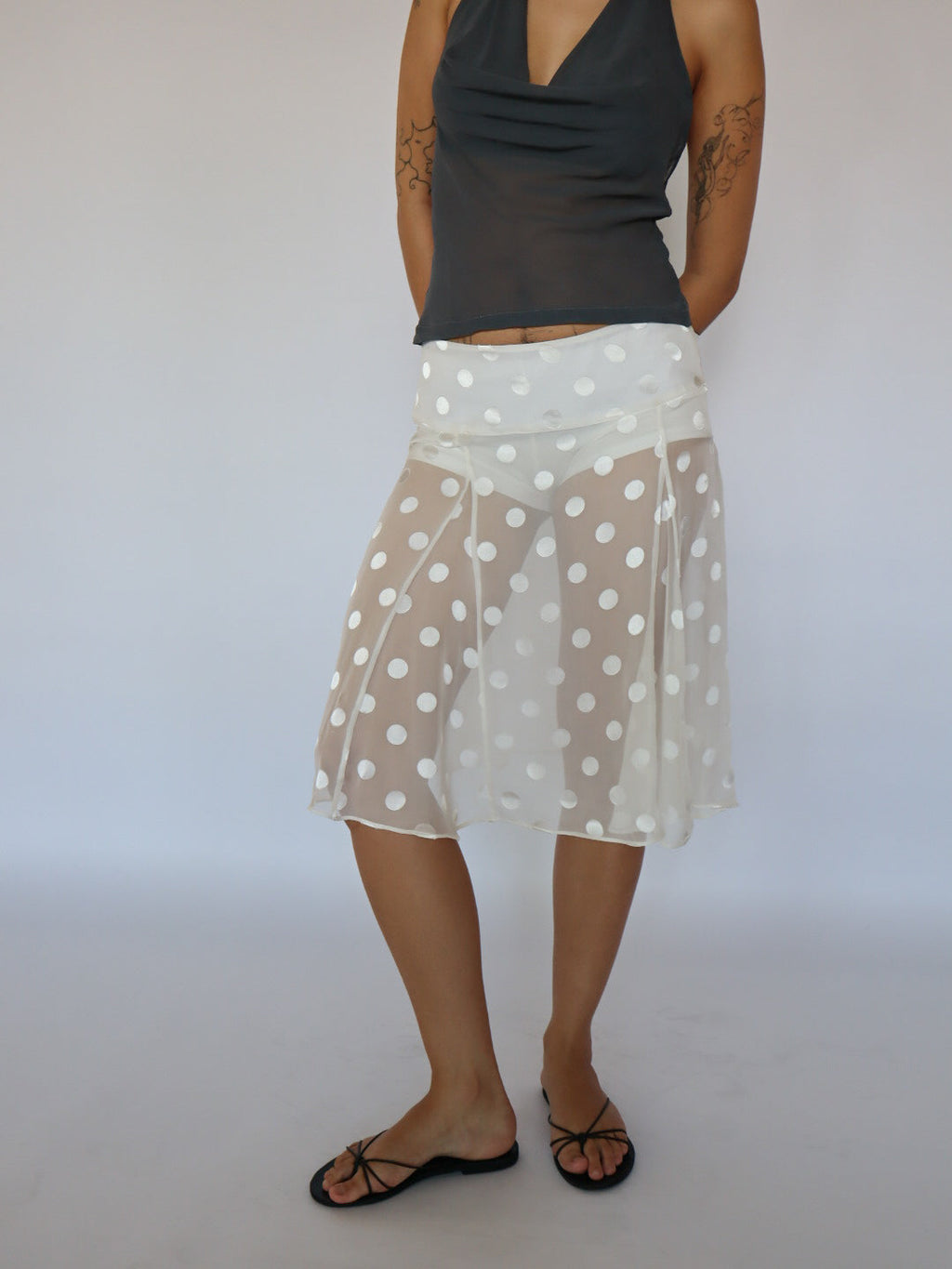 Sooki Skirt- Silk Polka