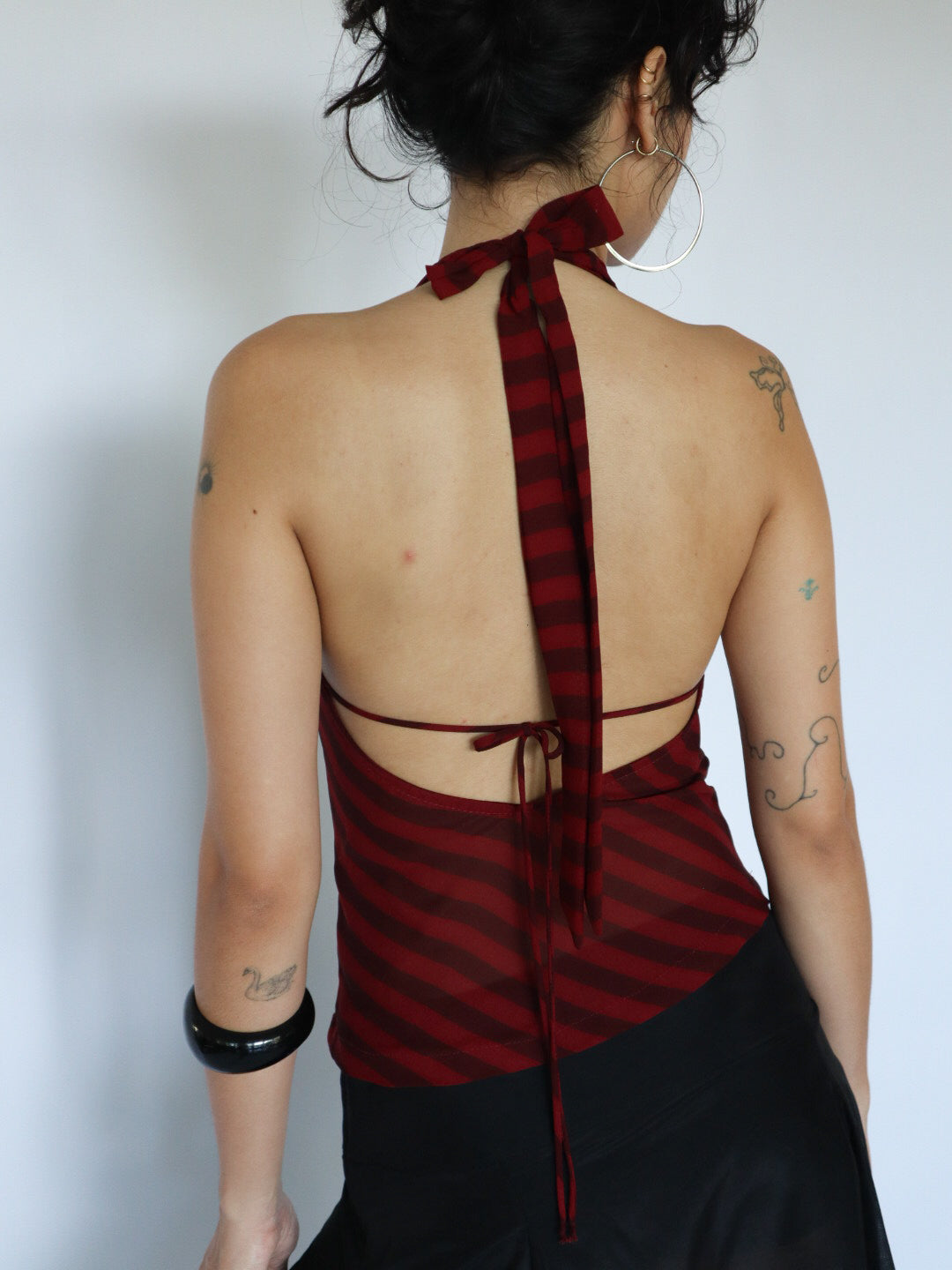 Angie Top- Red Stripe