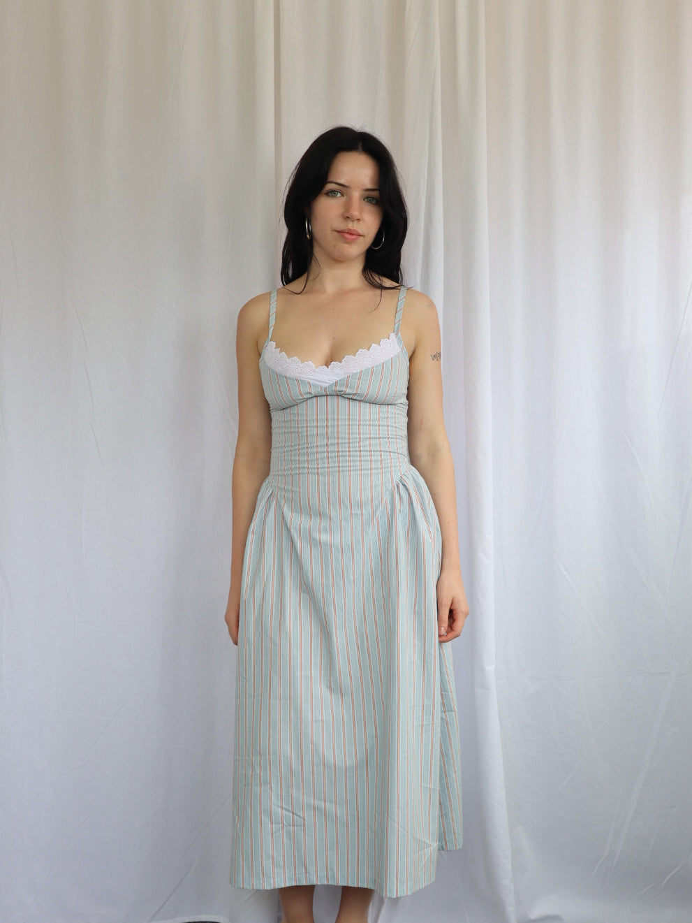 Bodine Dress- Blue Stripe