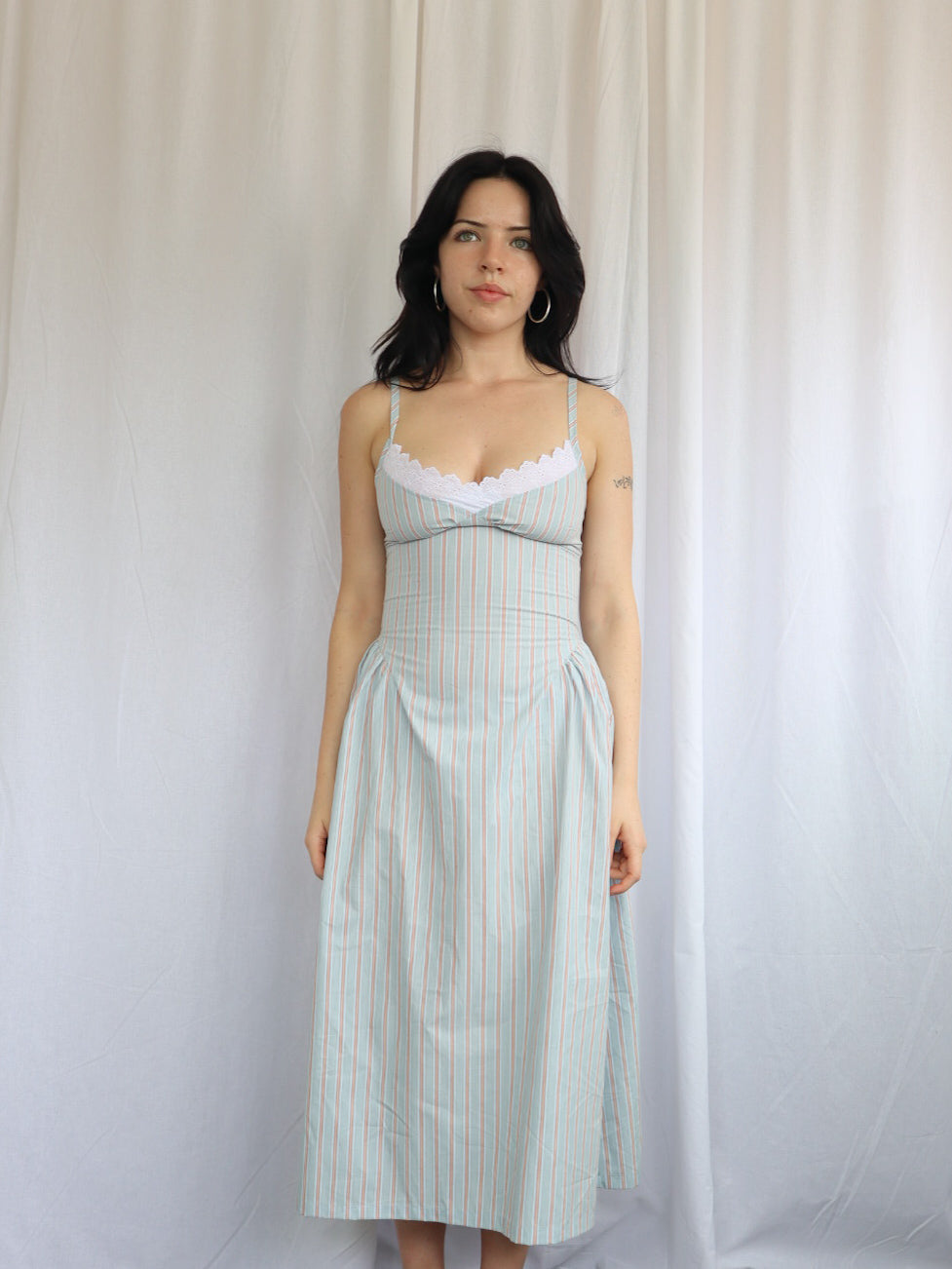 Bodine Dress- Blue Stripe