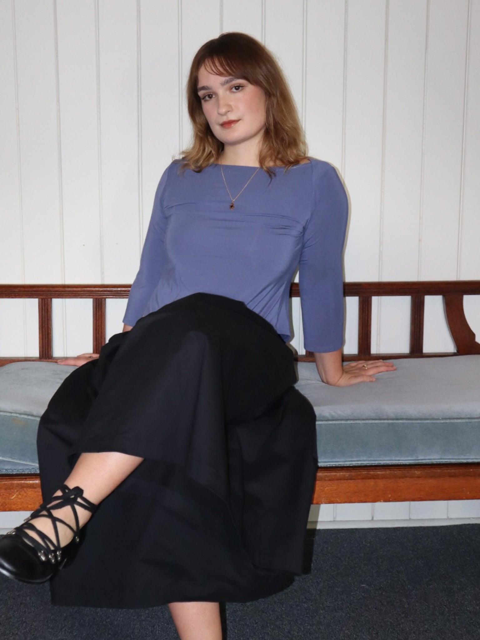 Jules Pleat Pants- Black