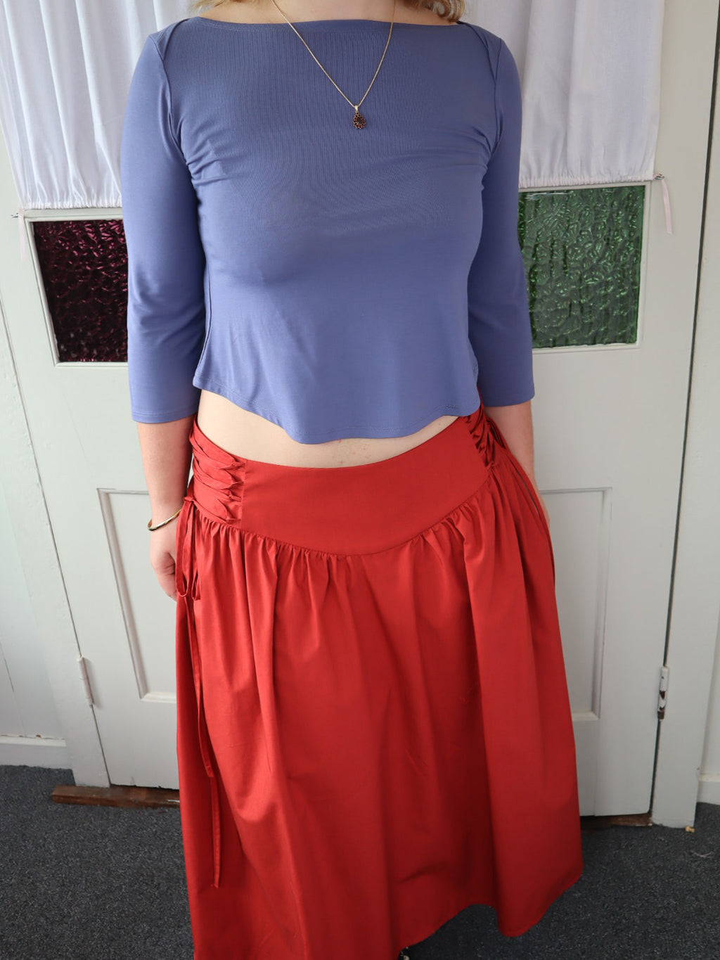 Frances Skirt- Red