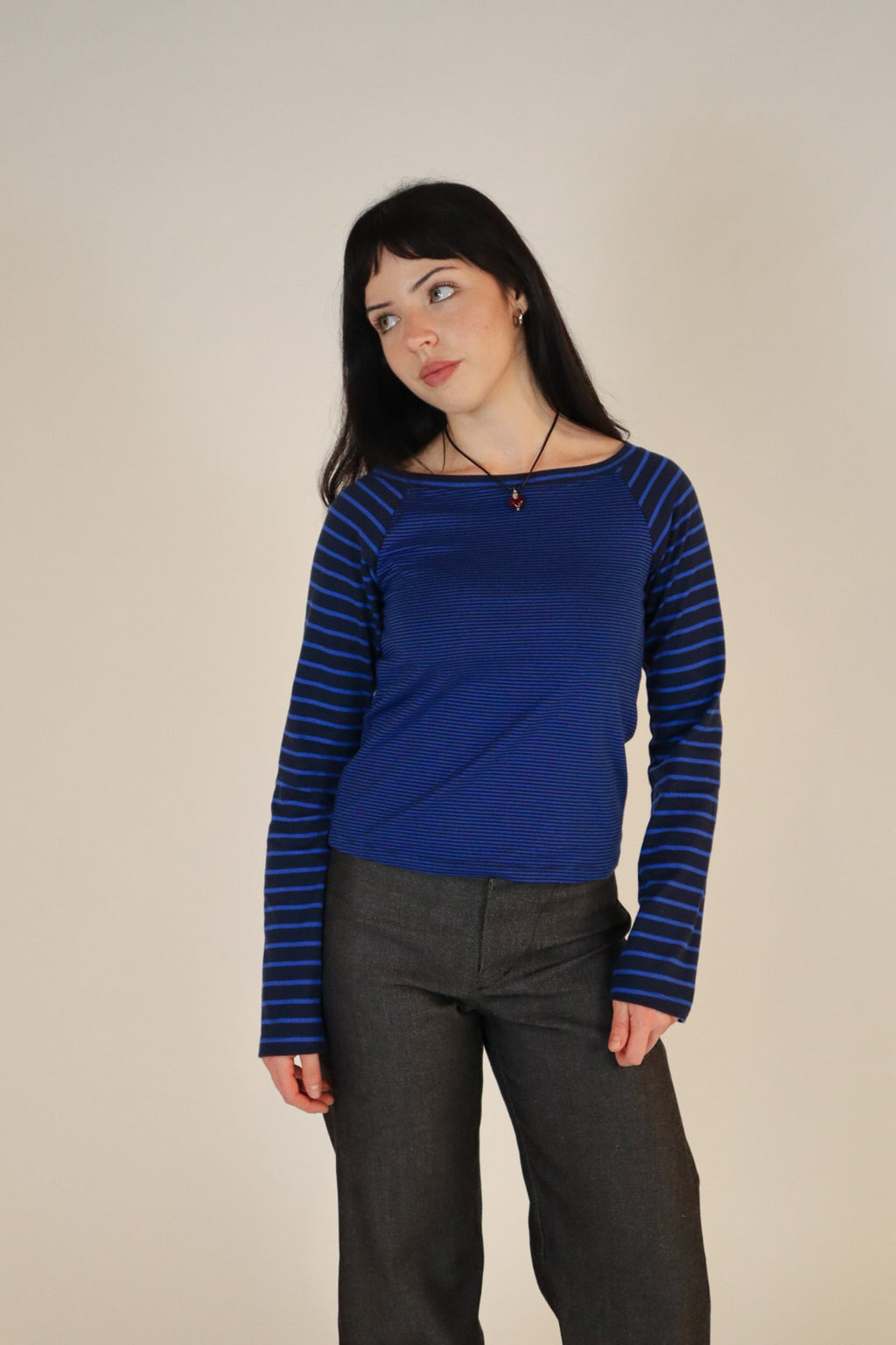 Mia Long Sleeve- Navy