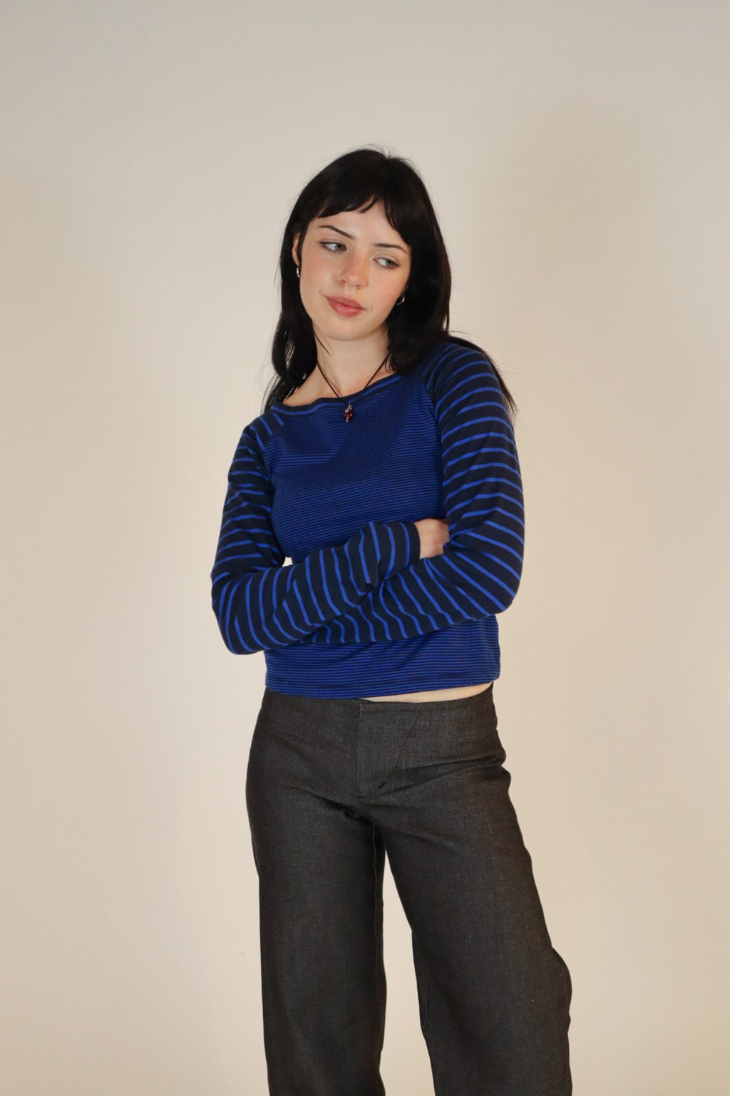Mia Long Sleeve- Navy