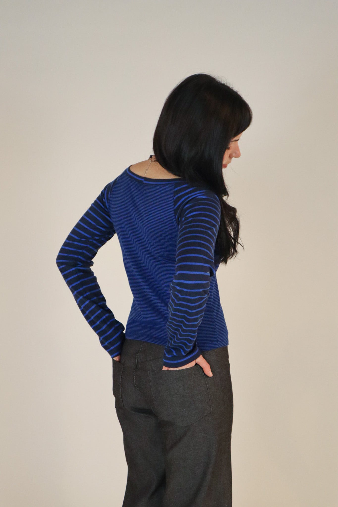 Mia Long Sleeve- Navy