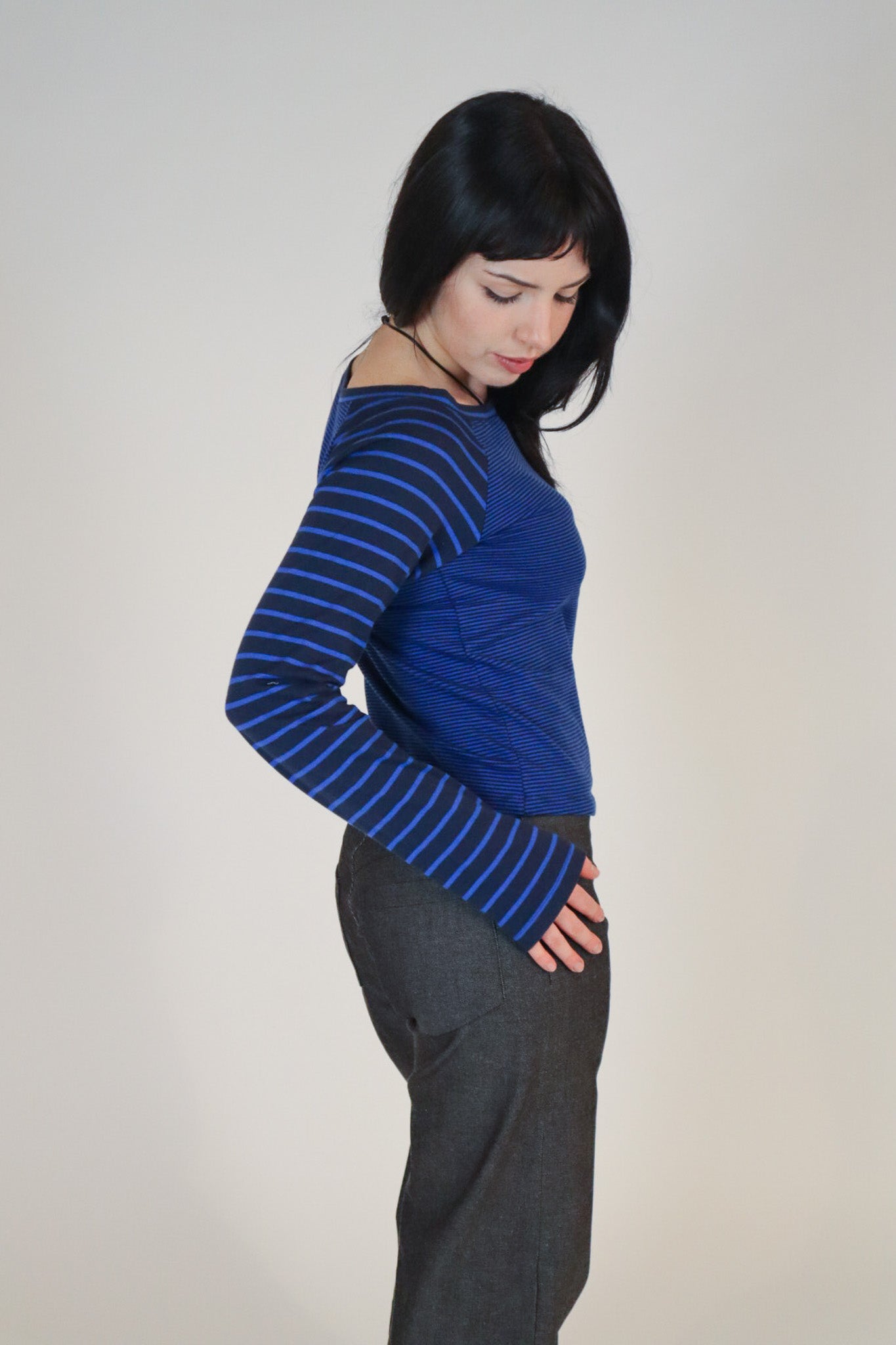 Mia Long Sleeve- Navy