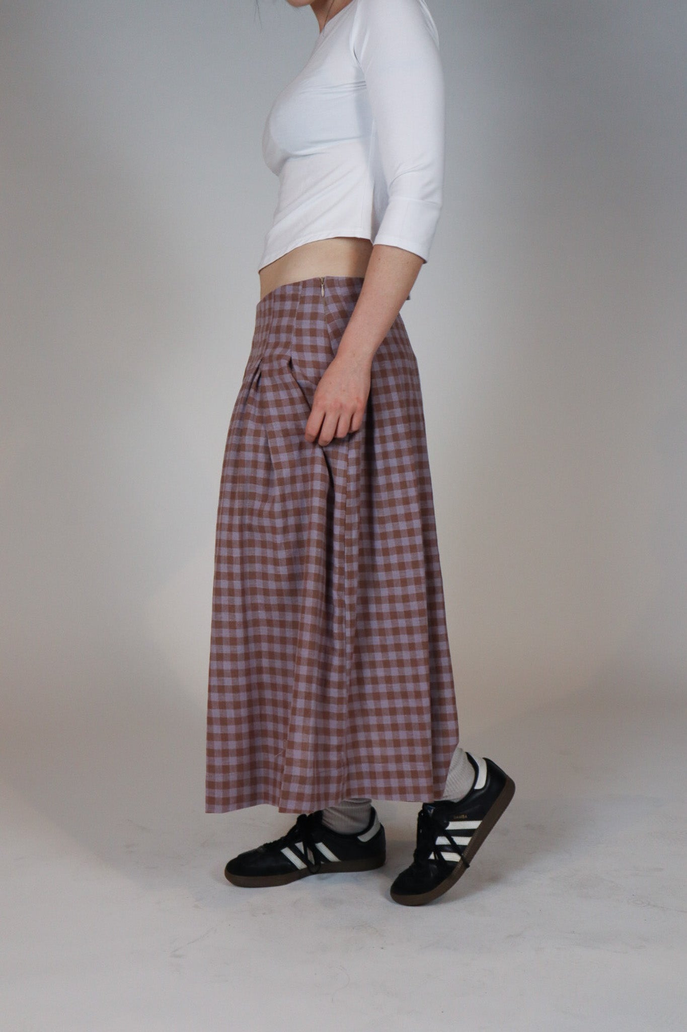 Juliette Skirt- Lilac / Choc