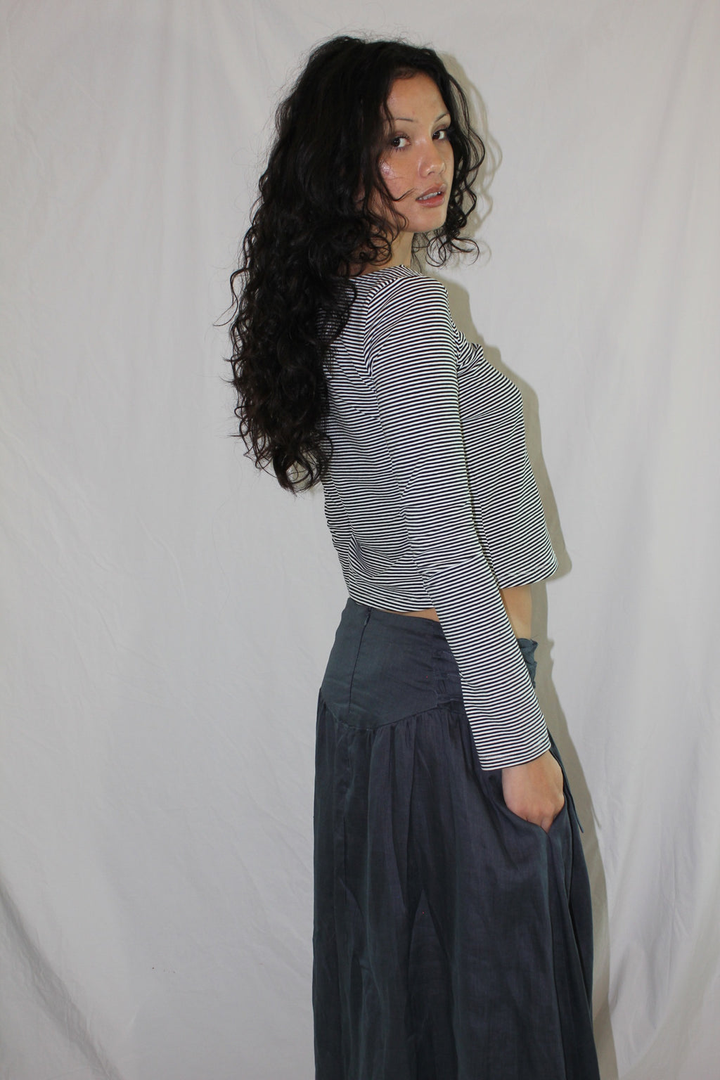 Frances Skirt- Indigo image 3