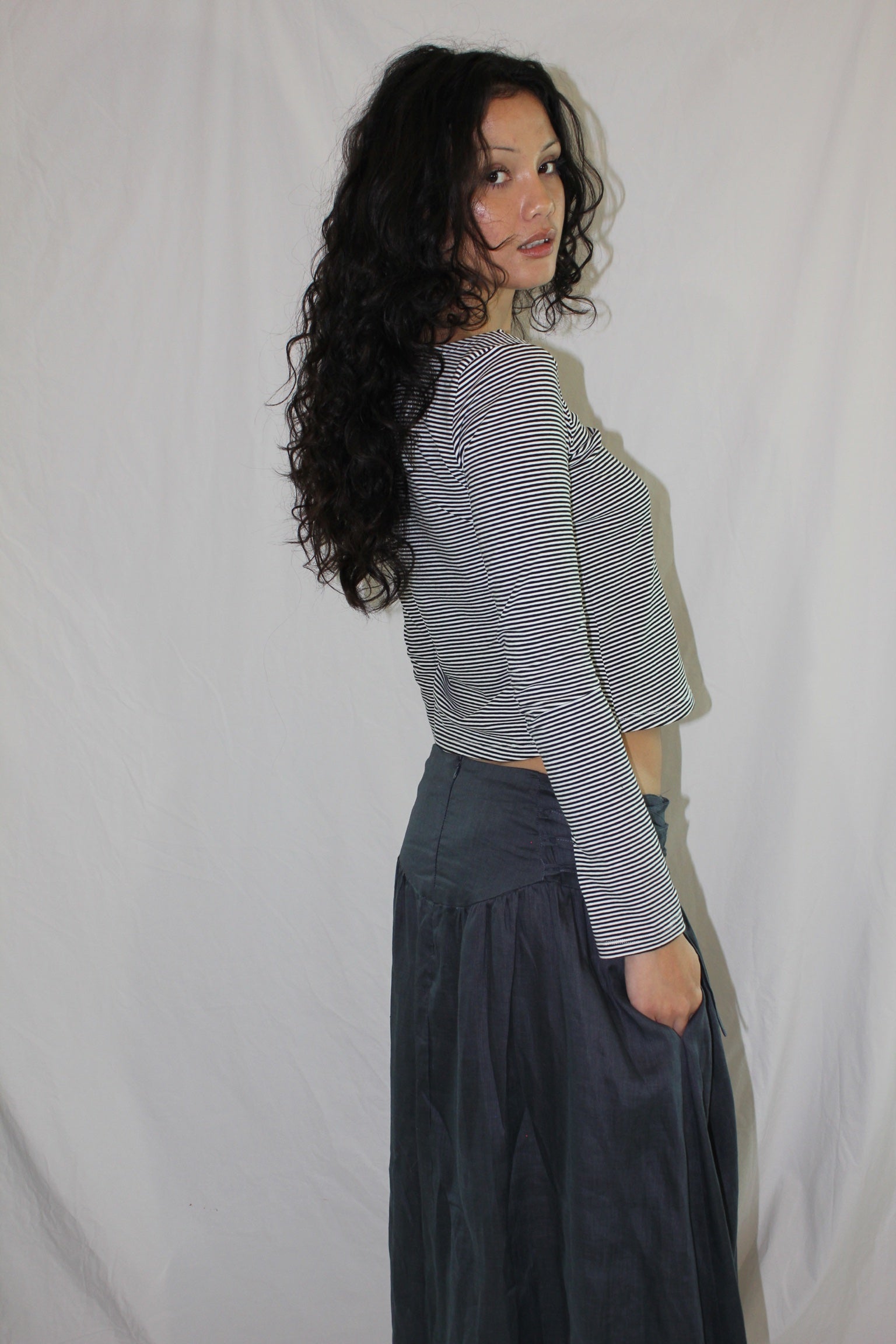 Frances Skirt- Indigo image 3