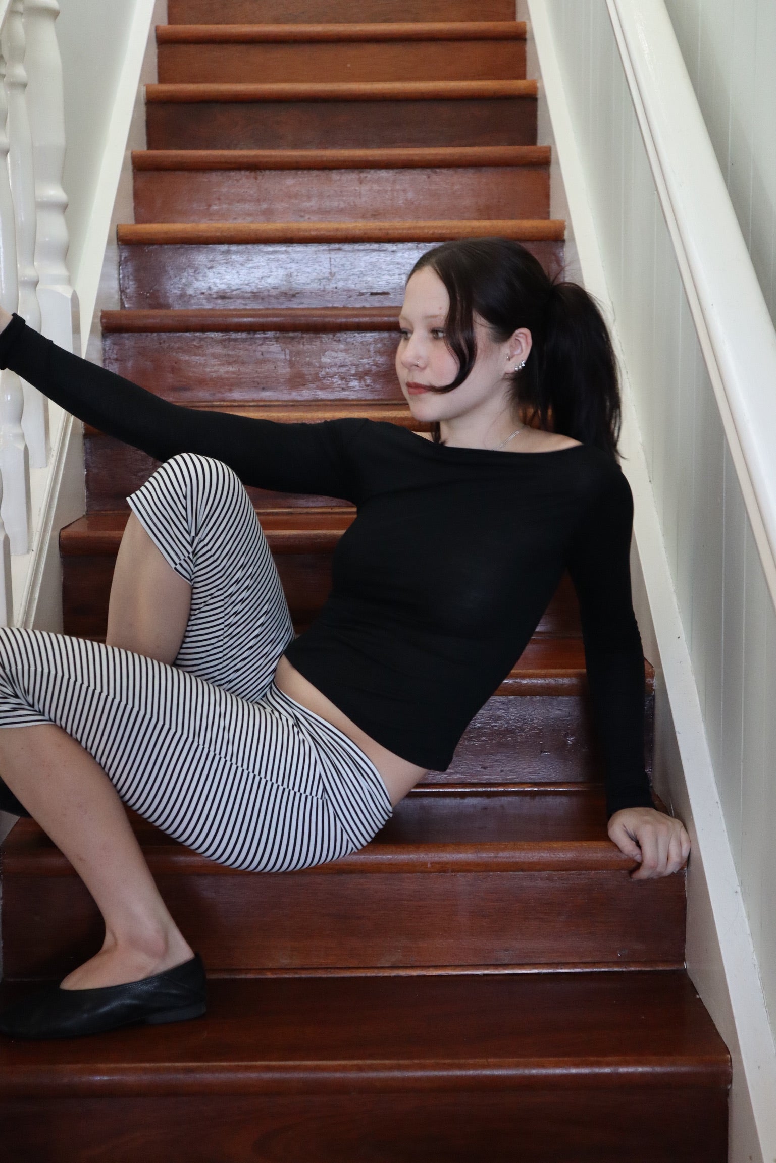 Luci Capri- Blk/Wht image 3