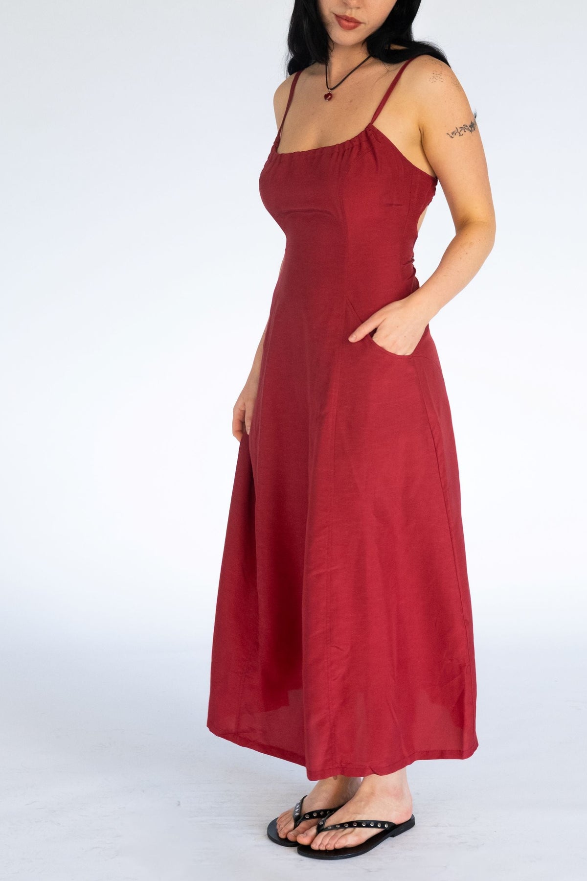 Indi Dress- Brick