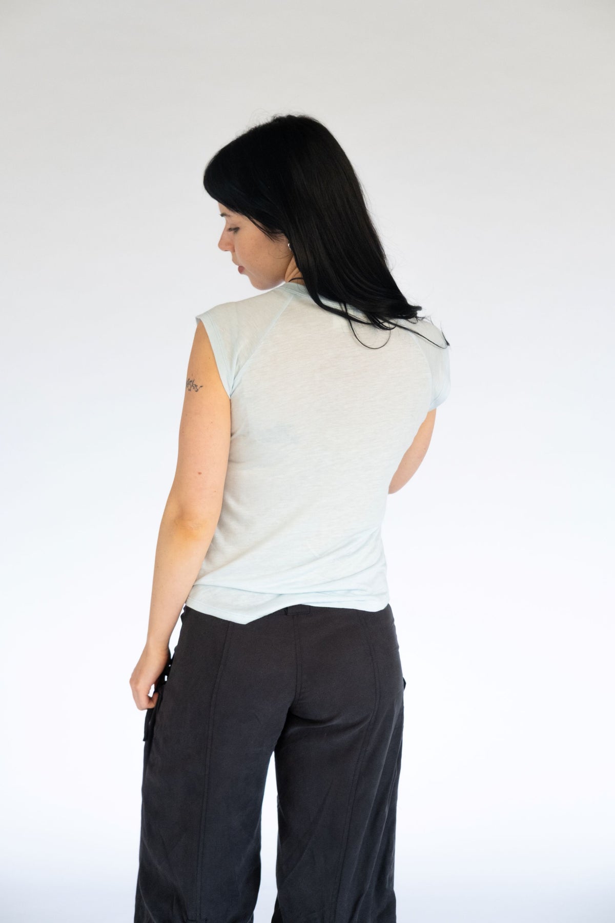 Mon Raglan Tee- Sky