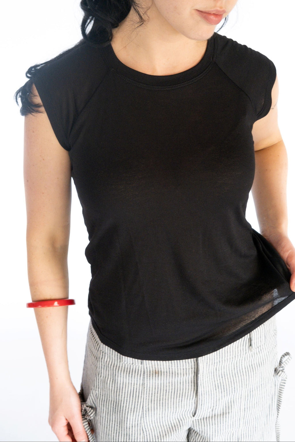 Mon Raglan Tee- Black